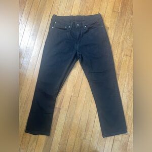 Levi's Men's Dark Black Straight Jeans